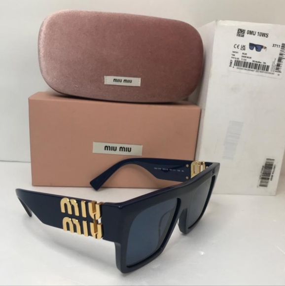 Miu Miu Accessories - 💯 Original Miu Miu™ MU 10WS 10I1V1 55 - Blue Seen on Priyanka Chopra Sunglasses